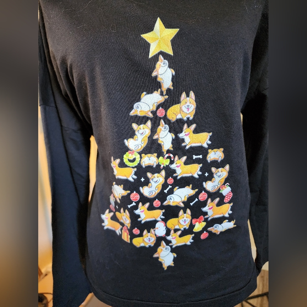 Womens Corgi Dog Christmas Tree
